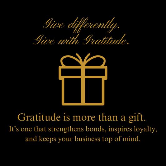 Give differently. Give with Gratitude.
