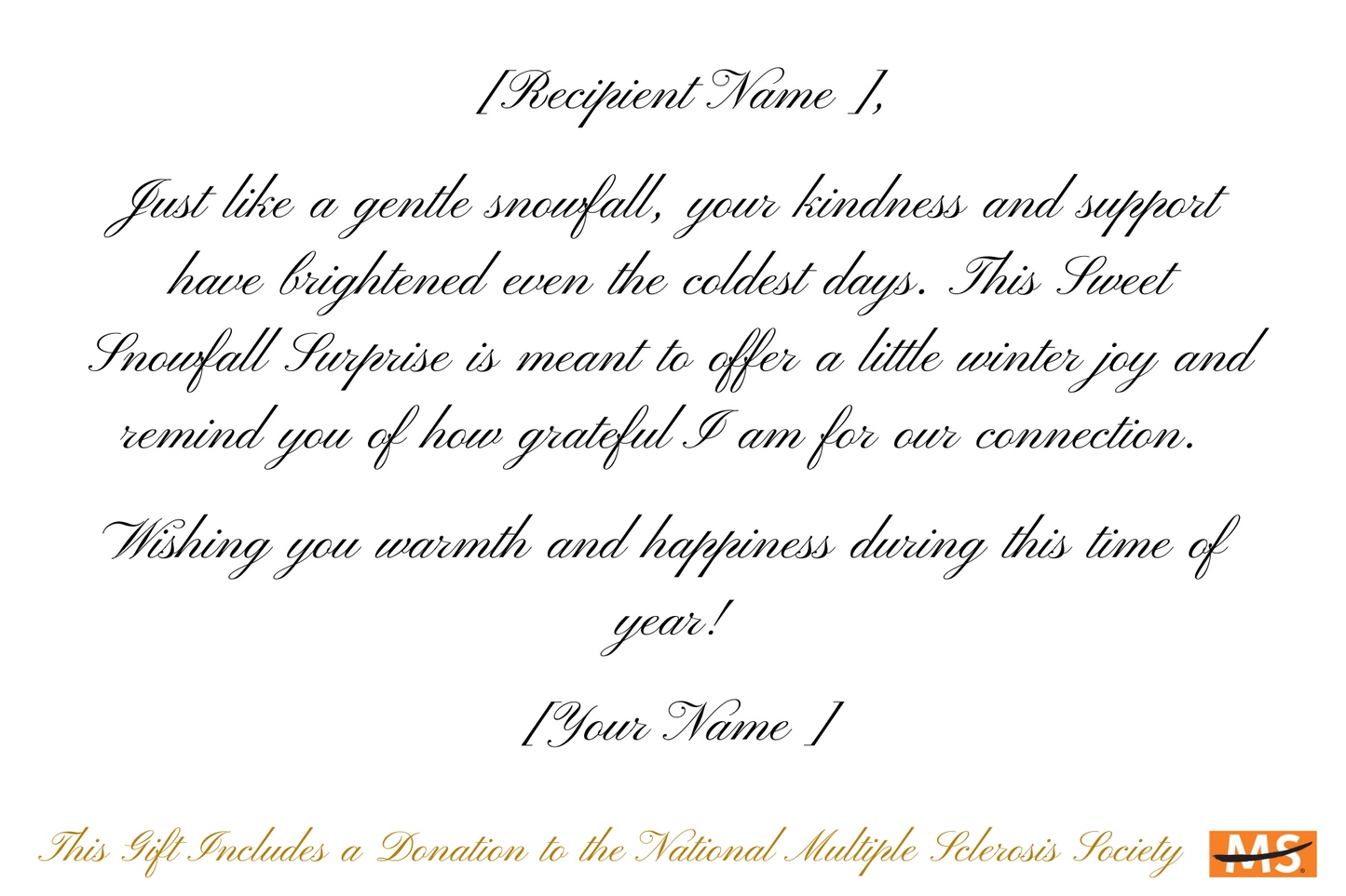 Sweet Snowfall Surprise Deluxe