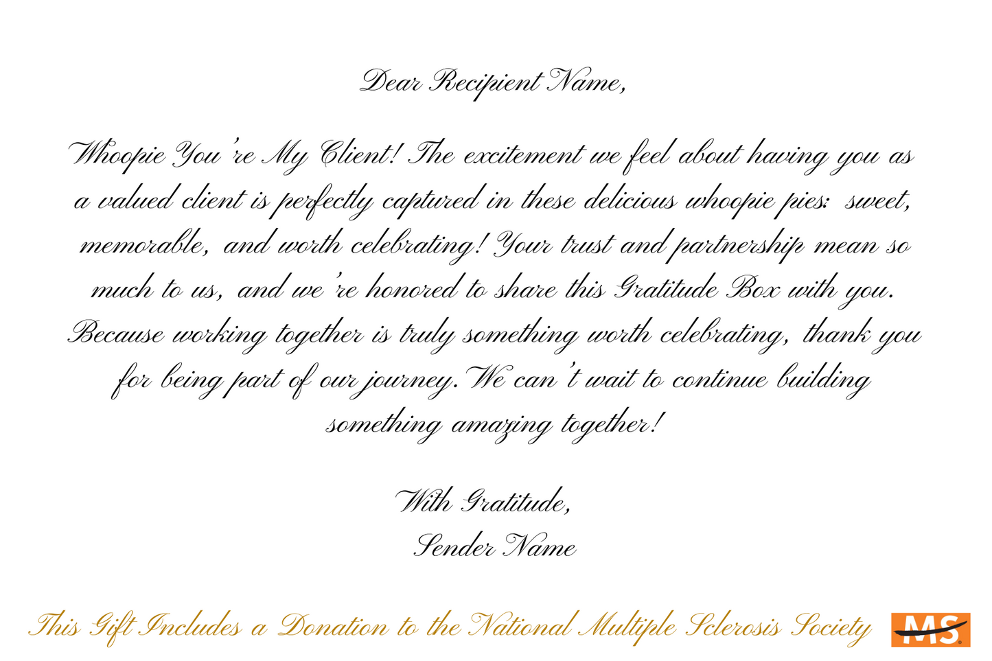 Whoopie! You’re My Client! Classic (GF)